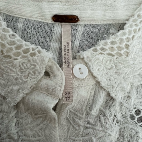 Free People Carter Dobby Embroidered Blouse - Picture 5 of 10